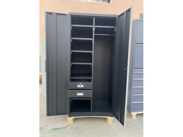 Многофункциональный двойная дверная высокая шкаф